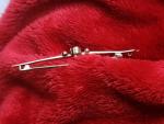 Vintage 9ct Gold Amethyst Brooch Pin