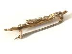 Victorian 1890s 9 ct Gold Swallow Brooch Pin