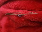 Vintage 9ct Gold Amethyst Brooch Pin