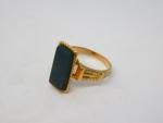 19th Century 9ct Gold Bloodstone Signet Ring