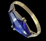 Elegant Art Deco Gold, Platinum, and Sapphire Ring