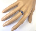 Elegant Art Deco Gold, Platinum, and Sapphire Ring
