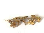 Victorian 1890s 9 ct Gold Swallow Brooch Pin