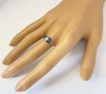 Elegant Art Deco Gold, Platinum, and Sapphire Ring