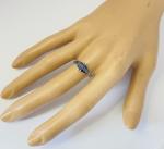 Elegant Art Deco Gold, Platinum, and Sapphire Ring