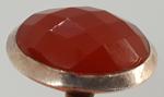 Art Deco Red Agate Sterling Silver Oval Ring