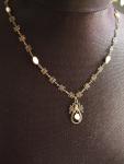 Antique Silver Gilt Filigree Necklace with Pearls