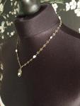 Antique Silver Gilt Filigree Necklace with Pearls
