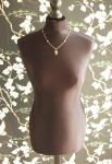 Antique Silver Gilt Filigree Necklace with Pearls