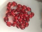 Vintage Cherry Amber Resin Necklace
