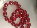 Vintage Cherry Amber Resin Necklace