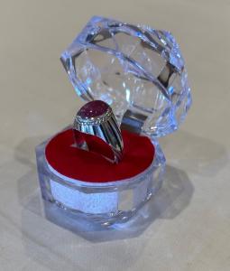 Vintage Silver Ring with Gorgeous Burma Ruby