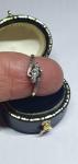 Stunning Antique Diamond Trilogy Engagement Ring