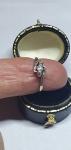 Stunning Antique Diamond Trilogy Engagement Ring