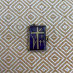 Vintage Blue Enamel Bible Book Locket Charm
