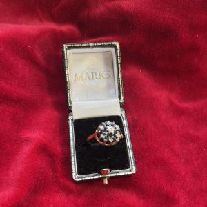 Vintage 18ct Gold Sapphire and Diamond Ring