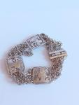 Vintage 1939 Egyptian Silver Filigree Bracelet