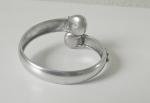 Victorian Etruscan Revival Adjustable Silver Bangle