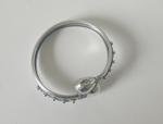 Victorian Etruscan Revival Adjustable Silver Bangle