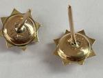 Victorian Etruscan Revival 9ct Gold Pearl Earrings