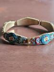 Vintage Italian Gold Gilt Micromosaic Bracelet