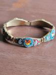 Vintage Italian Gold Gilt Micromosaic Bracelet
