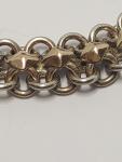 19th Century Antique French Silver Rose Gold Bracelet