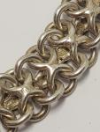 19th Century Antique French Silver Rose Gold Bracelet