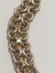 19th Century Antique French Silver Rose Gold Bracelet