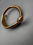 Vintage Rolled Gold Snake Bangle Bracelet