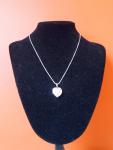 Victorian Sterling Silver Heart Locket Necklace