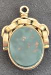Antique 9 Carat Gold Bloodstone Sardonyx Fob
