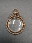 Victorian Rose Gold Photo Memorial Pendant