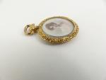 Edwardian 9ct Gold Photo Locket Pendant 1907