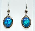 1920s Sterling Silver Morpho Butterfly Earrings