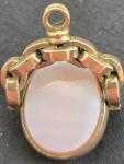 Antique 9 Carat Gold Bloodstone Sardonyx Fob