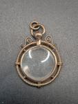 Victorian Rose Gold Photo Memorial Pendant