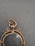 Victorian Rose Gold Photo Memorial Pendant