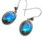 1920s Sterling Silver Morpho Butterfly Earrings