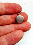 Victorian Round Sterling Silver Locket Pendant