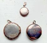 Victorian Round Sterling Silver Locket Pendant