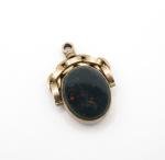 Antique 9 Carat Gold Bloodstone Sardonyx Fob