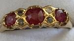 Victorian 18ct Gold Ruby and Diamond Ring