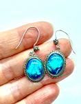1920s Sterling Silver Morpho Butterfly Earrings