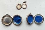 Victorian Round Sterling Silver Locket Pendant