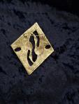 Art Deco Large Crane Bird Brooch Statement Piece