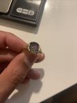 Victorian 15ct Gold Signet Ring c1868 Size U