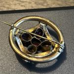 Victorian Pinchbeck Brooch with Stunning Detail
