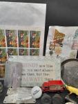 Mixed Vintage Collectibles: Jewelry, Stamps & More