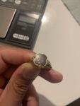 Victorian 15ct Gold Signet Ring c1868 Size U